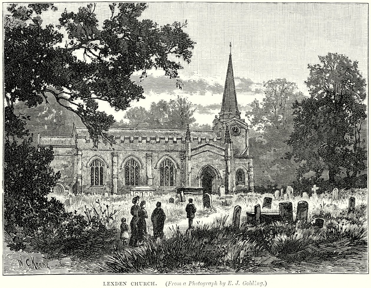 Église de Lexden (gravure) - English School