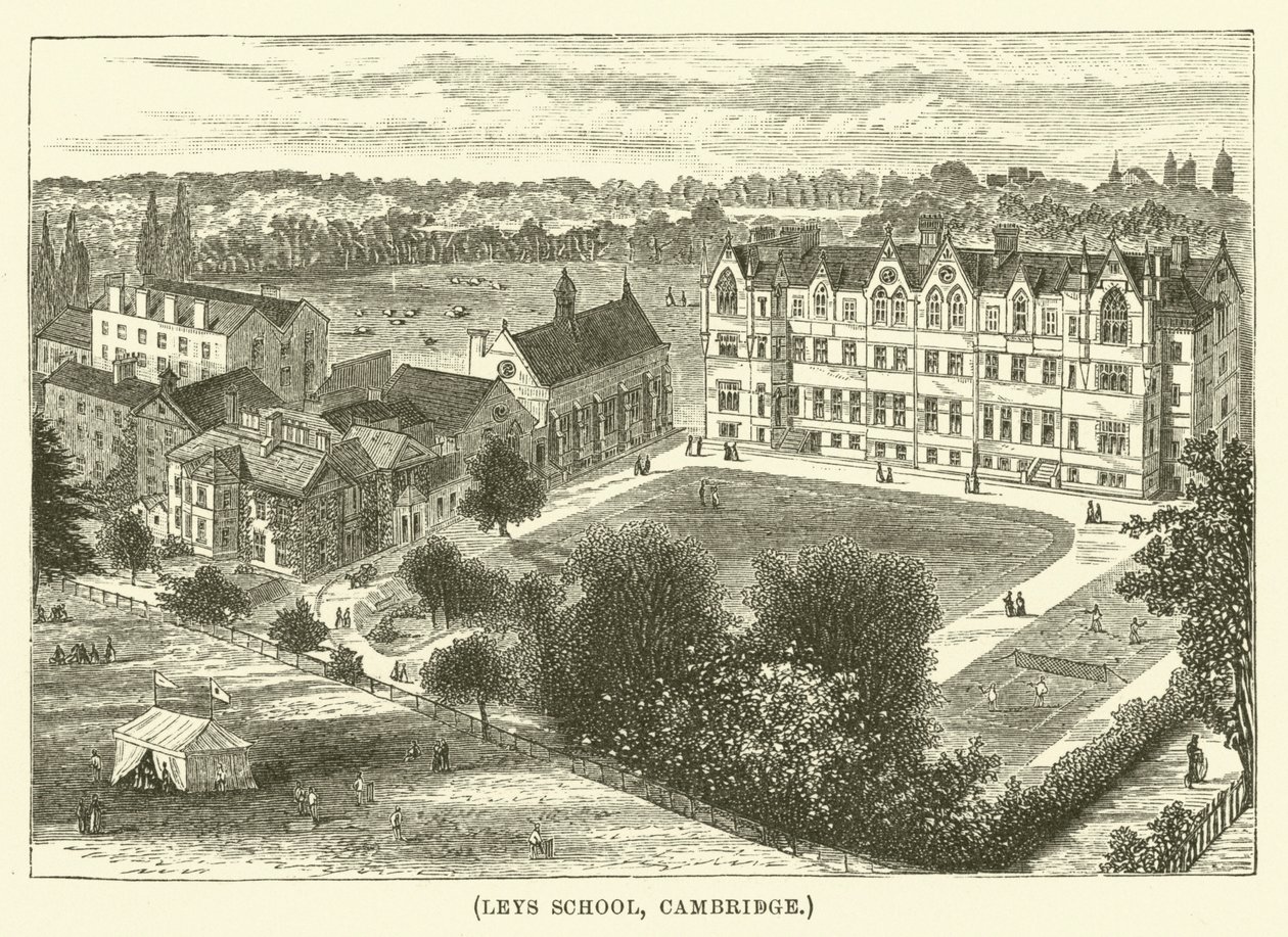Leys School, Cambridge (gravure) - English School