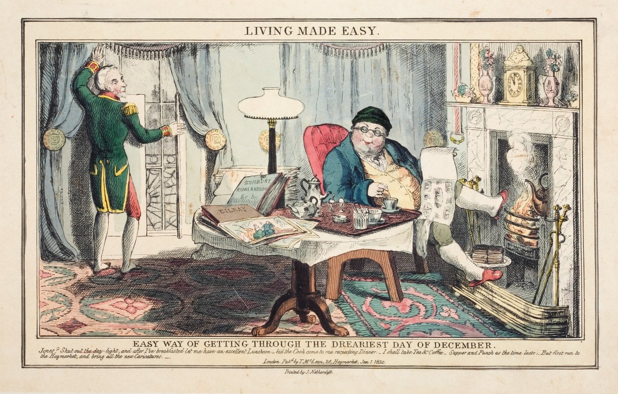 La vie rendue facile, imprimé par J. Netherclift, publié à Londres par Thomas McLean - English School