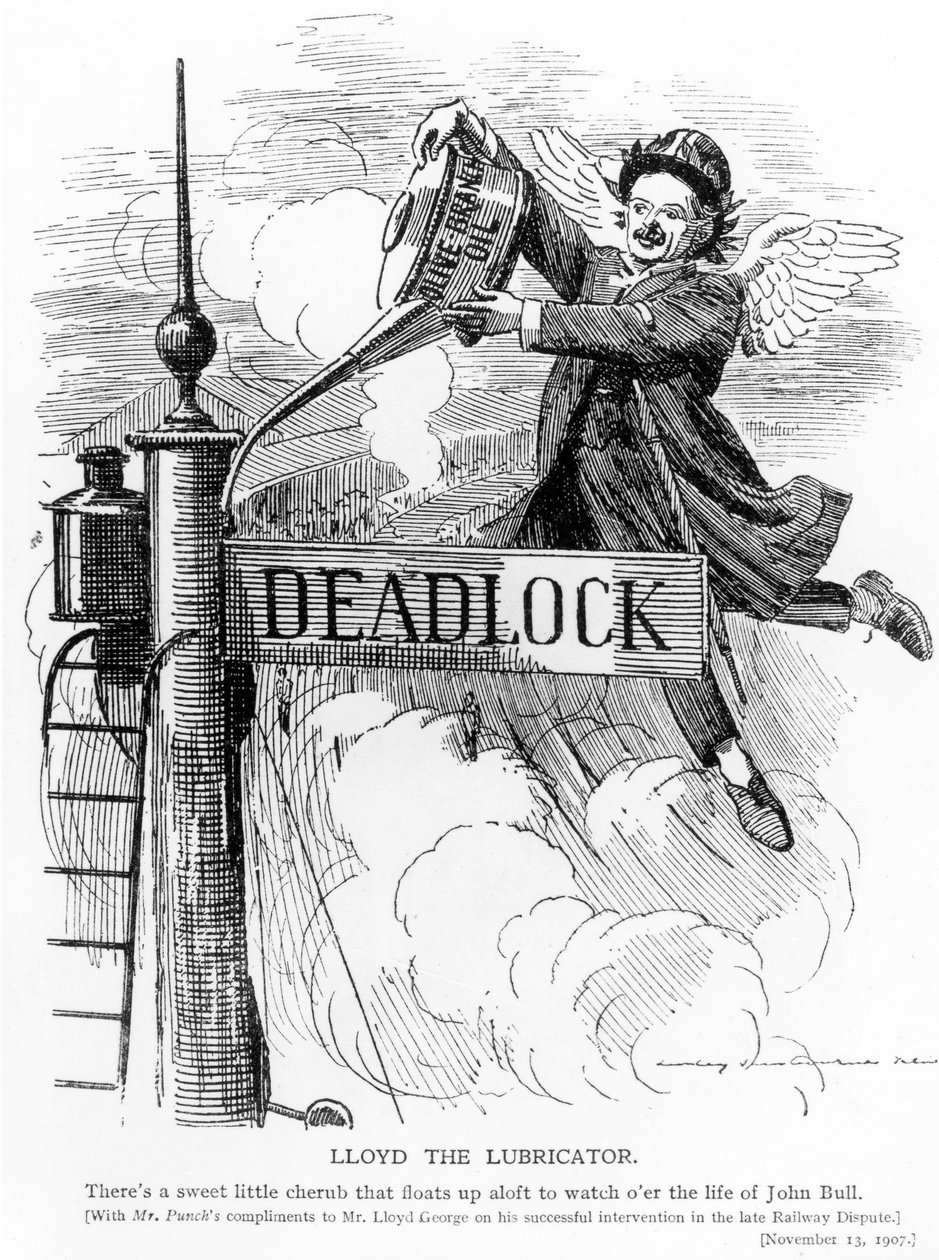 Lloyd le Lubrificateur, du magazine Punch, 13 novembre 1907 - English School