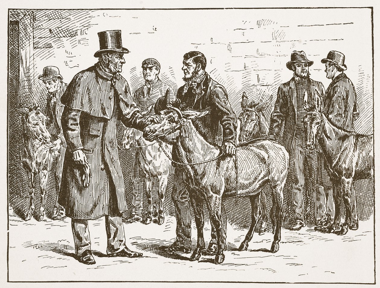 Lord Shaftesbury inspectant une exposition d