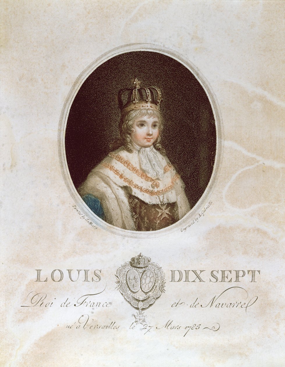 Louis XVII, vers 1793 - English School