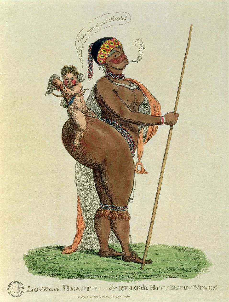 Amour et Beauté - Sartjee la Vénus Hottentote, 1810 - English School