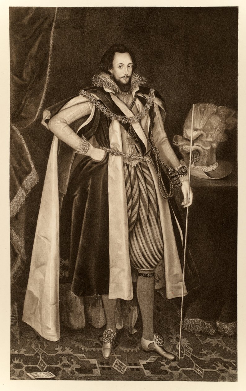 Ludovic Stuart, deuxième duc de Lennox, de James I et VI, imprimé par Manzi Joyant & Co. Paris, 1904 - English School