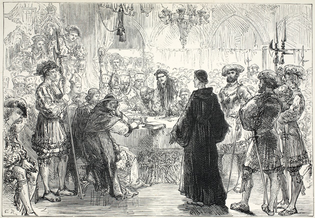 Luther devant la Diète de Worms, illustration de L