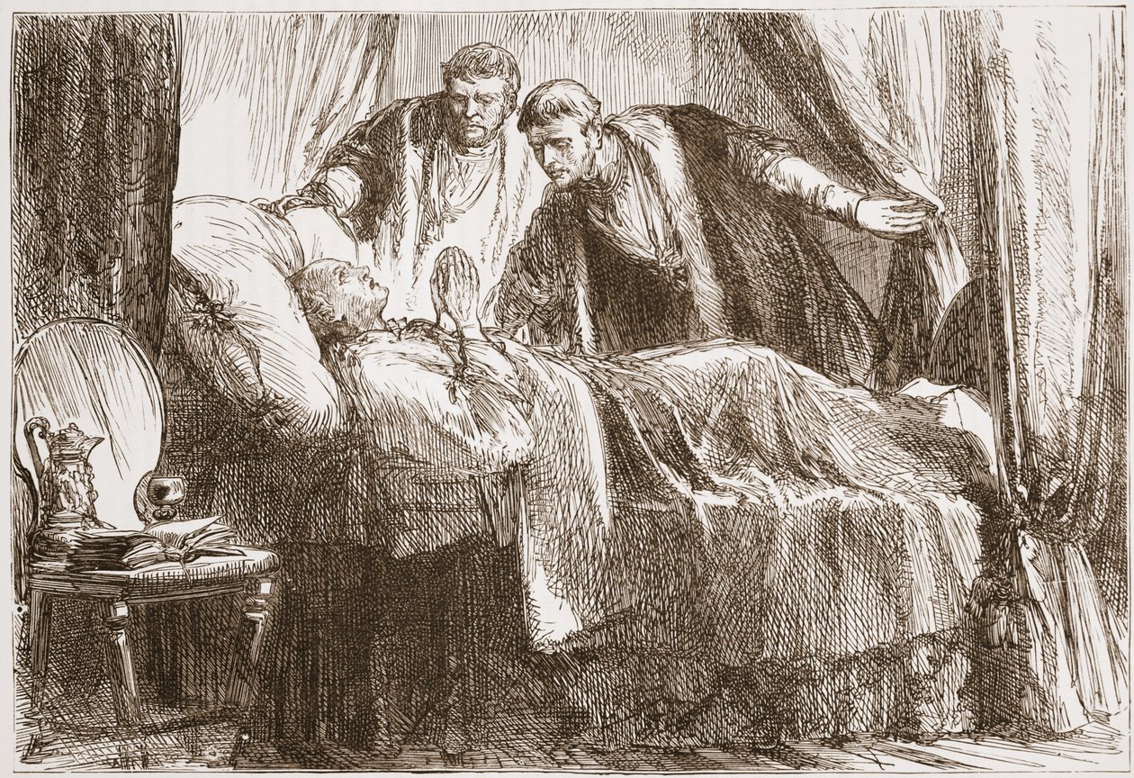 Luther sur son lit de mort, illustration de L