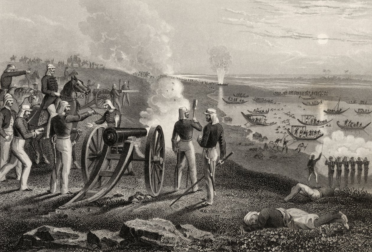 Le Major Eyre chassant les rebelles d
