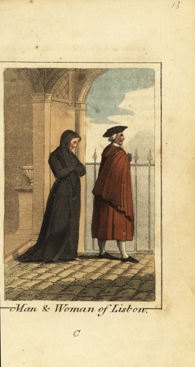 Homme et femme de Lisbonne, Portugal - English School