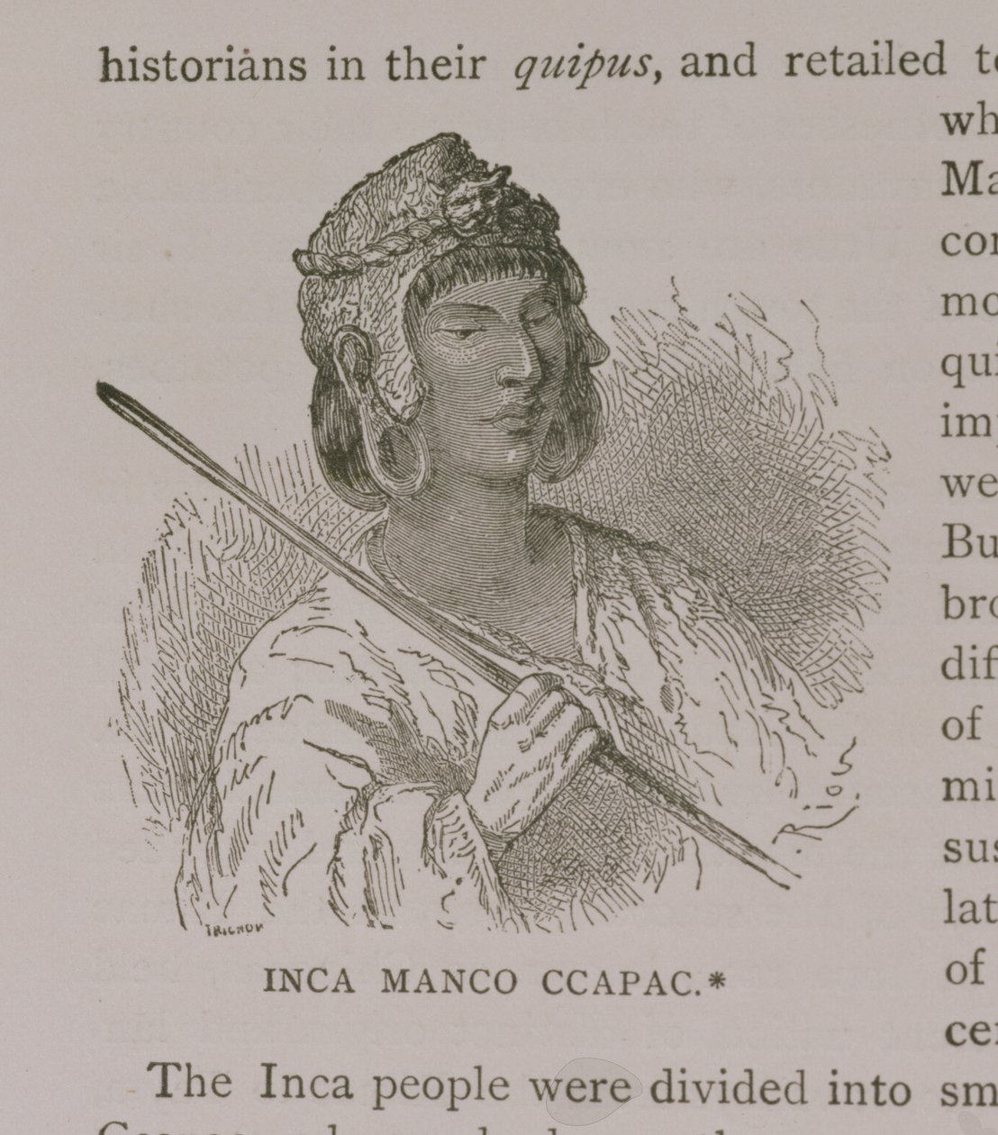 Manco Capac (vers 1200 après J.-C.), tiré de 