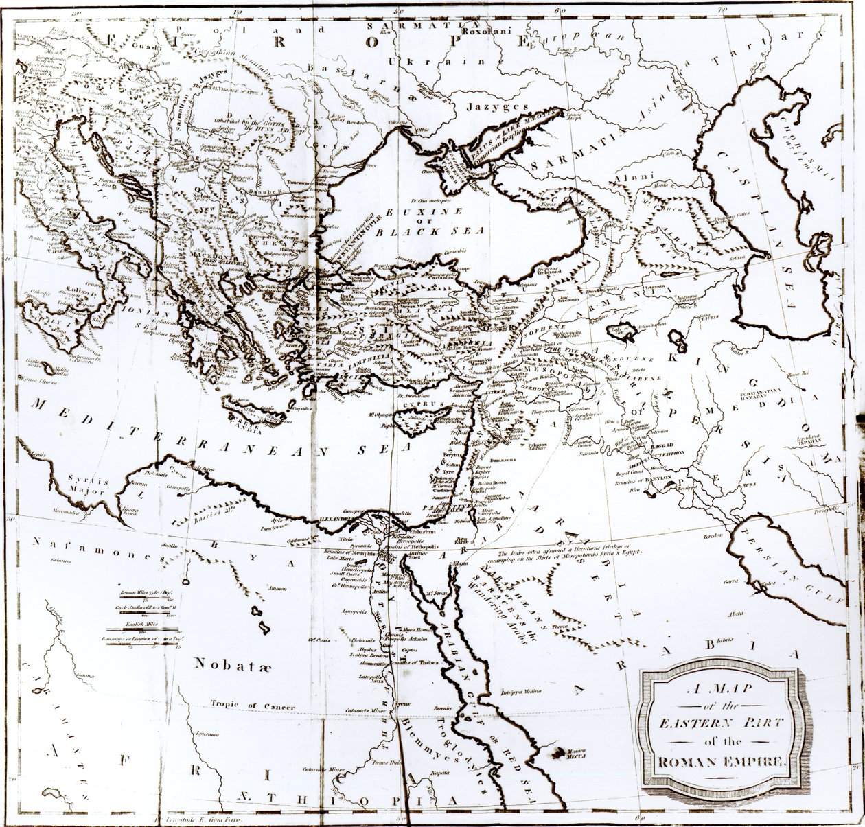 Carte de la partie orientale de l