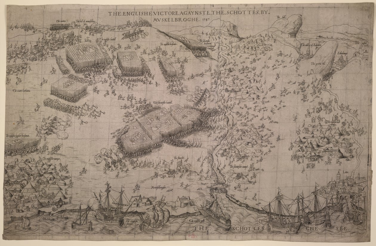 Maps.C.C.5.a.409 La Bataille de Pinkie, vers 1547-48 - English School