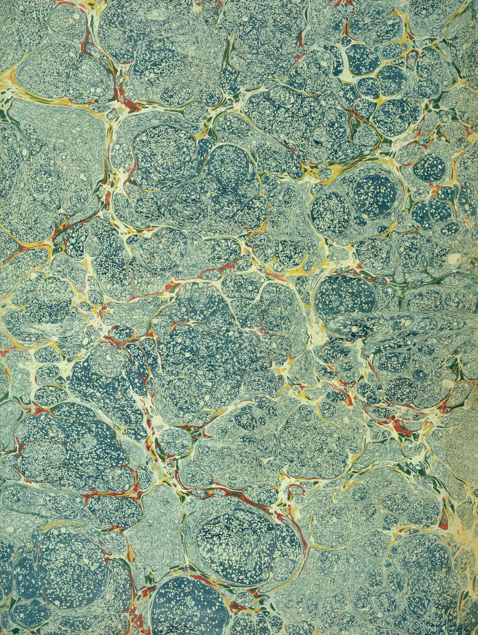 Papier marbré, années 1950 - English School