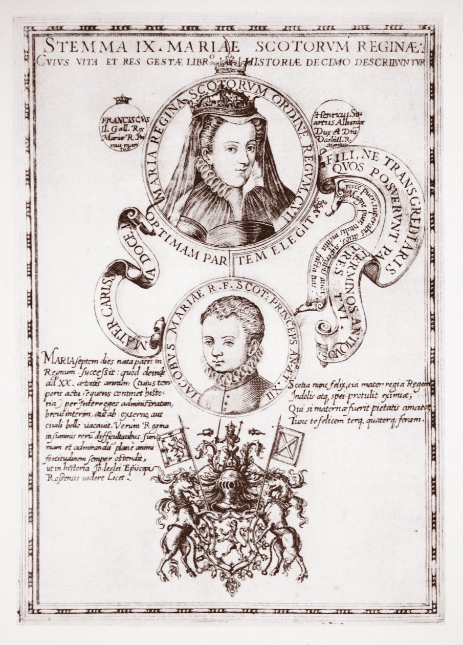 Mariae Scotorum Regina et son fils, le roi Jacques - English School
