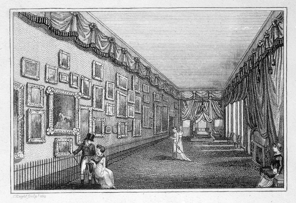 Exposition de broderies de Mary Linwood à Savile House - English School