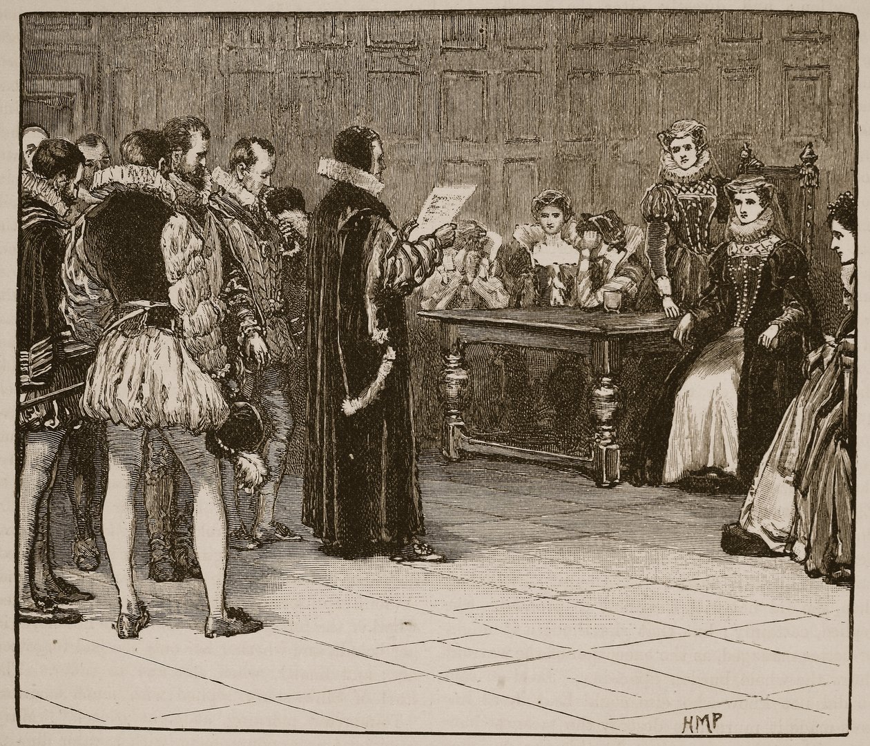 Marie Stuart recevant l