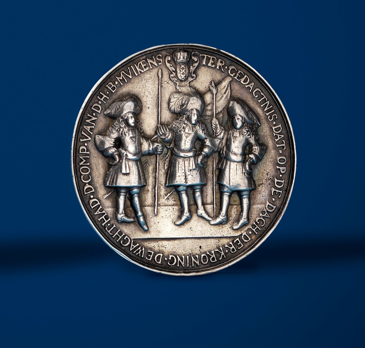 Médaille commémorant les festivités du couronnement de Guillaume et Marie à Amsterdam, 1869 (revers) - English School