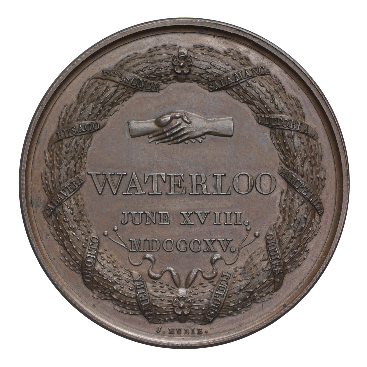 Médaille commémorative de la bataille de Waterloo - English School