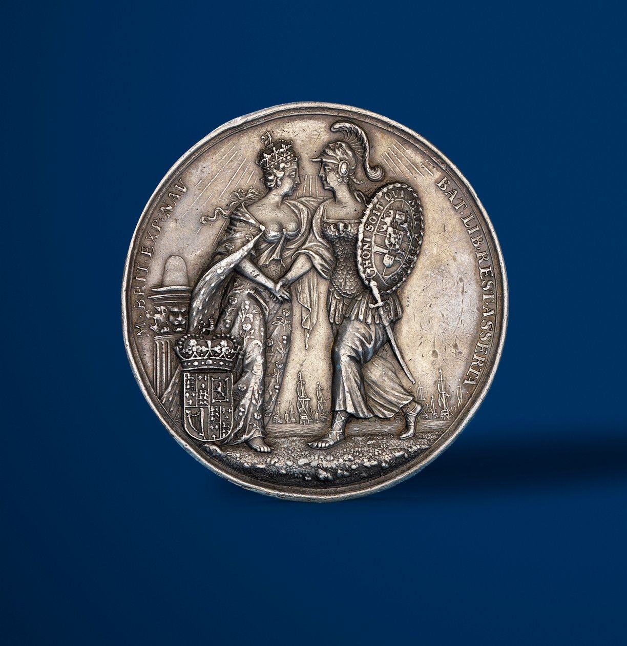 Médaille commémorant le couronnement de Guillaume et Marie, 1689 (revers) - English School