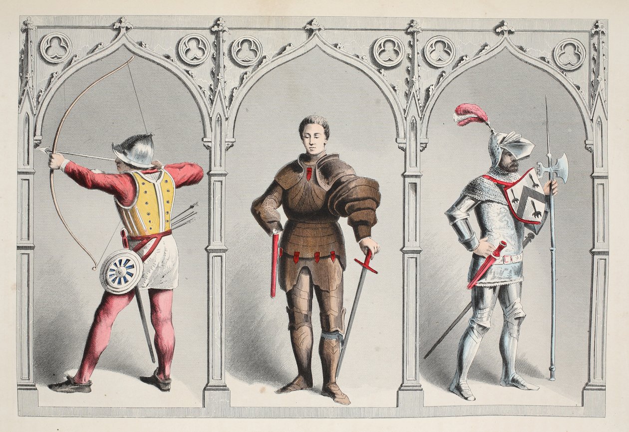Costume militaire au milieu du XVe siècle - English School