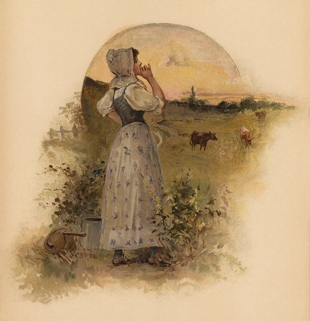 Laitière (chromolitho) - English School