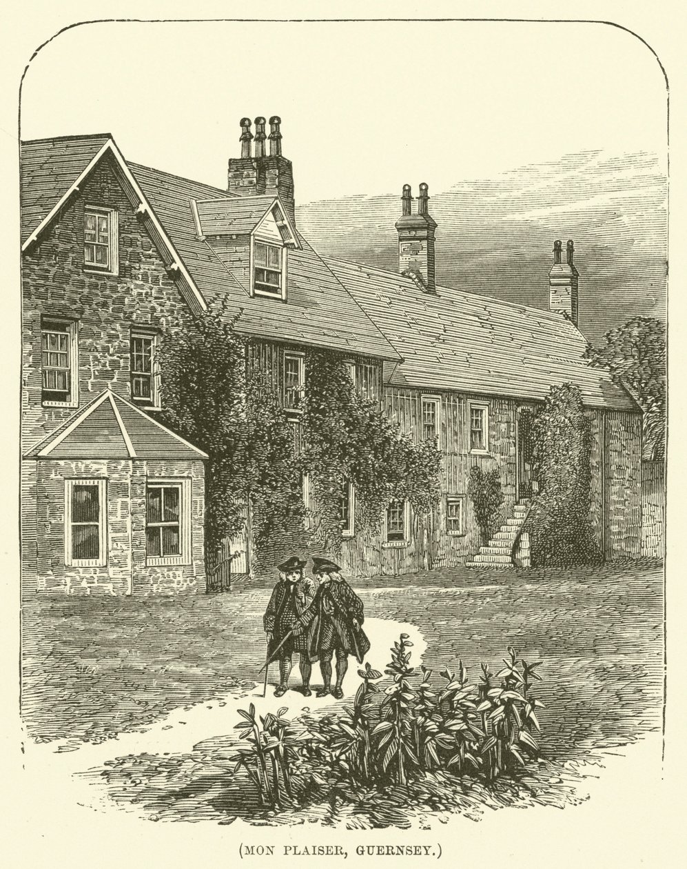 Mon Plaiser, Guernesey (gravure) - English School