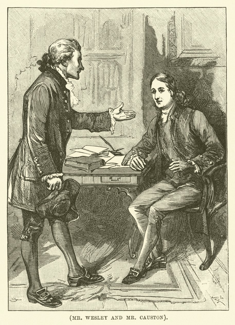 M. Wesley et M. Causton (gravure) - English School