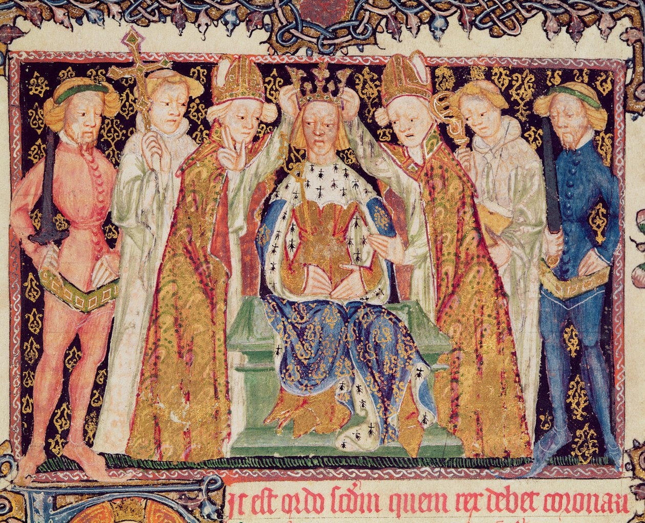 Ms 197 f.3r Couronnement d