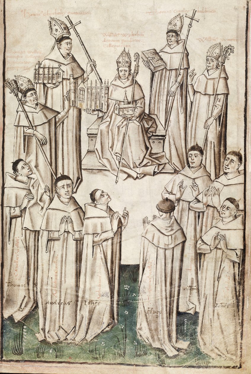 Vie de William of Wykeham par Thomas Chaundler - English School