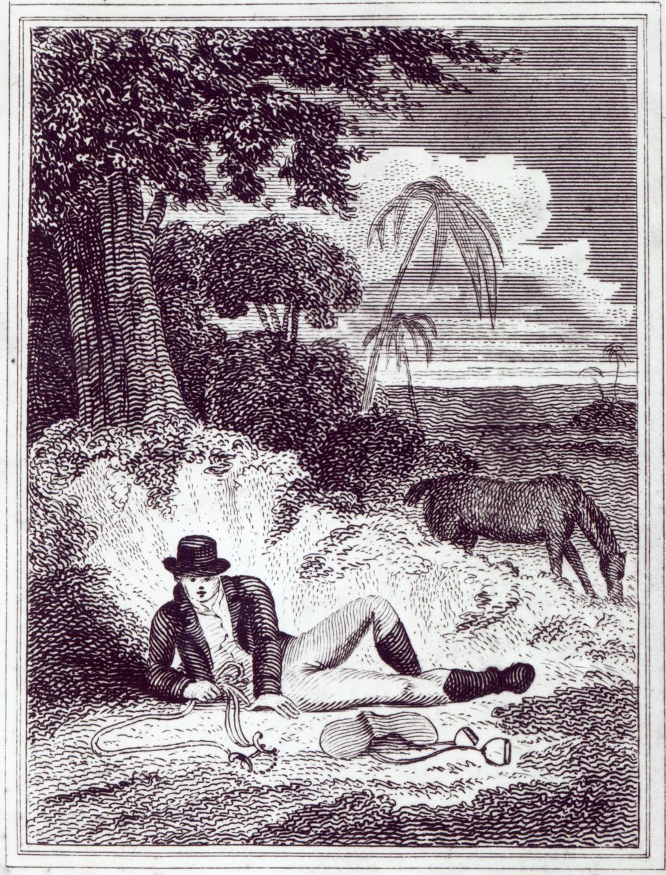 Mungo Park en Afrique, illustration de 