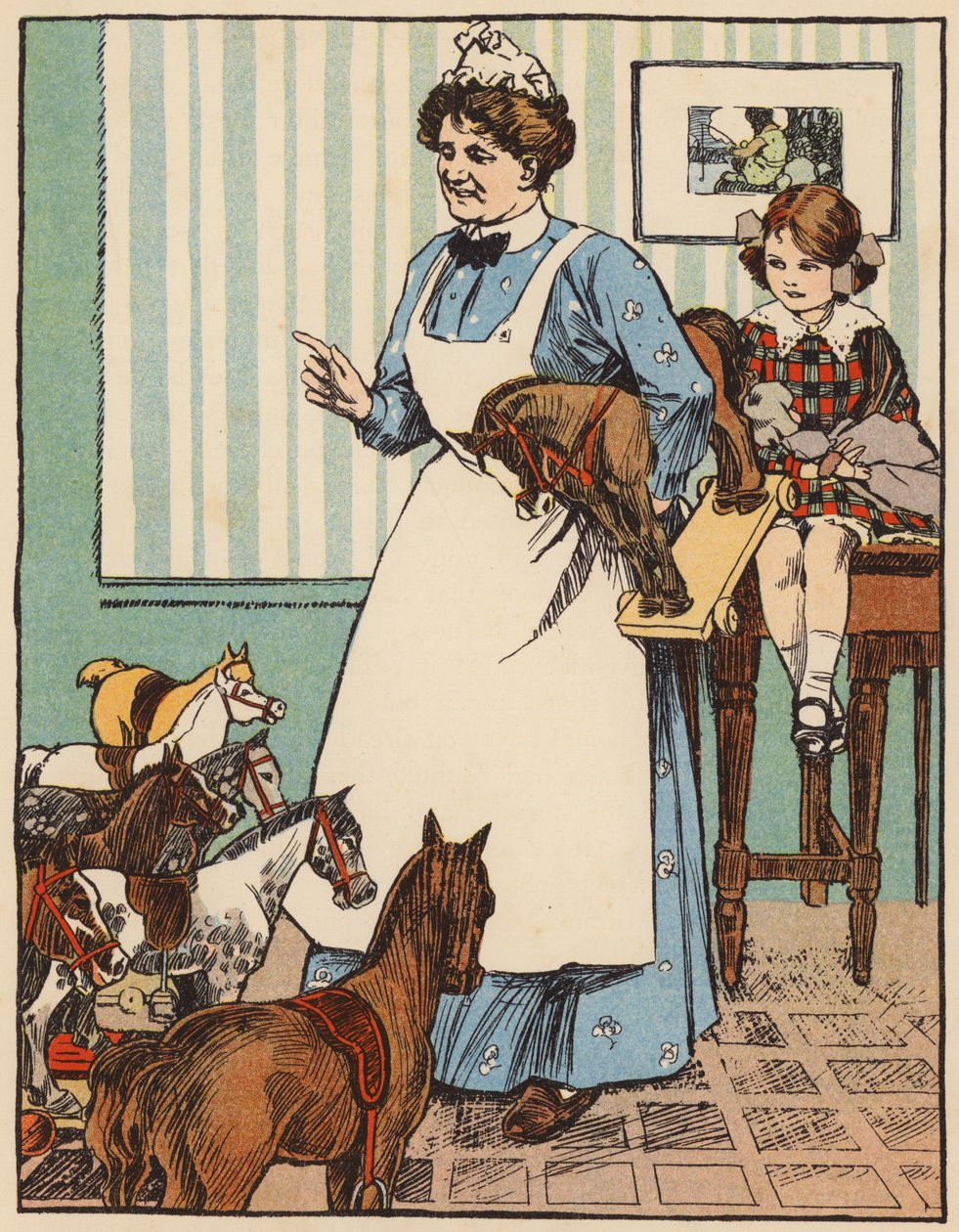 "Nanna les avait comptés le matin même" (lithographie couleur) - English School