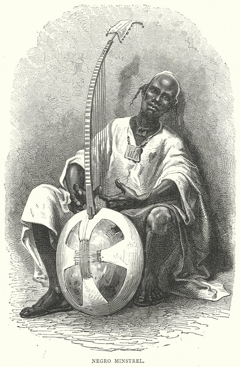 Ménestrel nègre (gravure) - English School