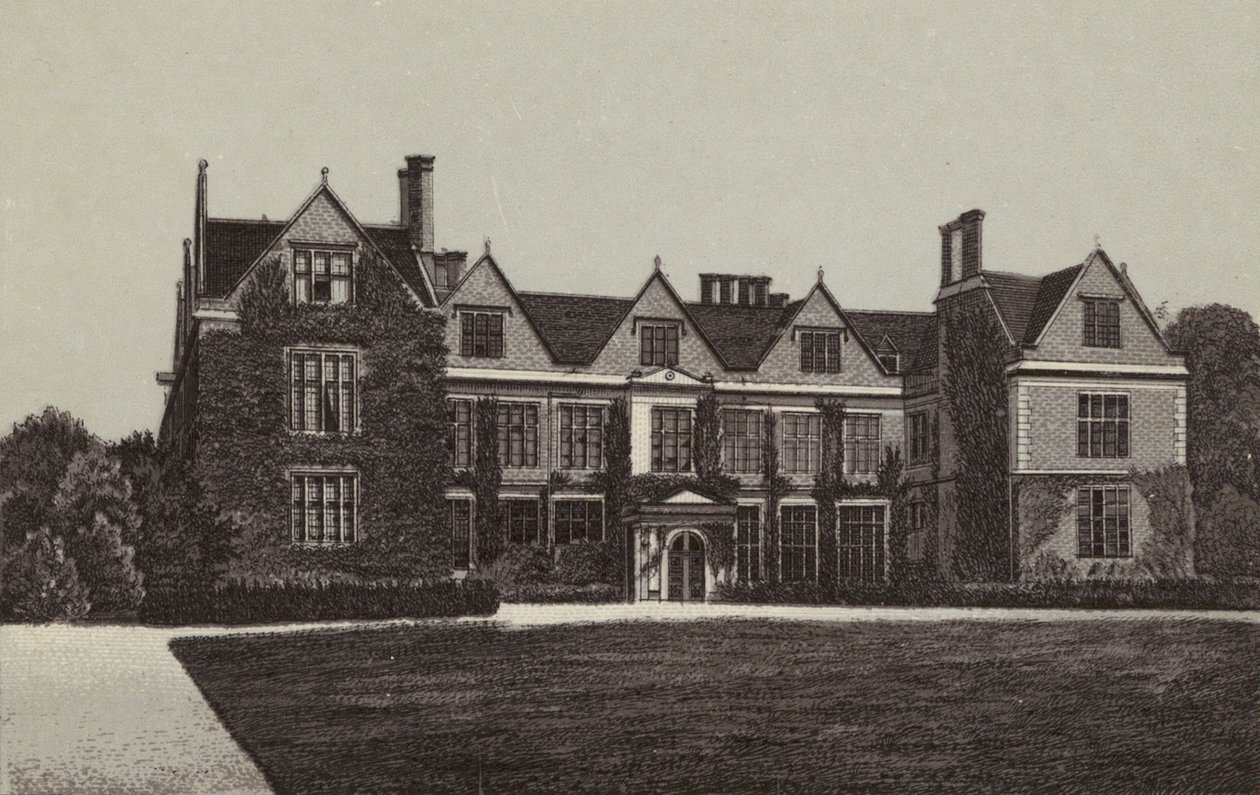 Newbury : Shaw House (lithographie) - English School