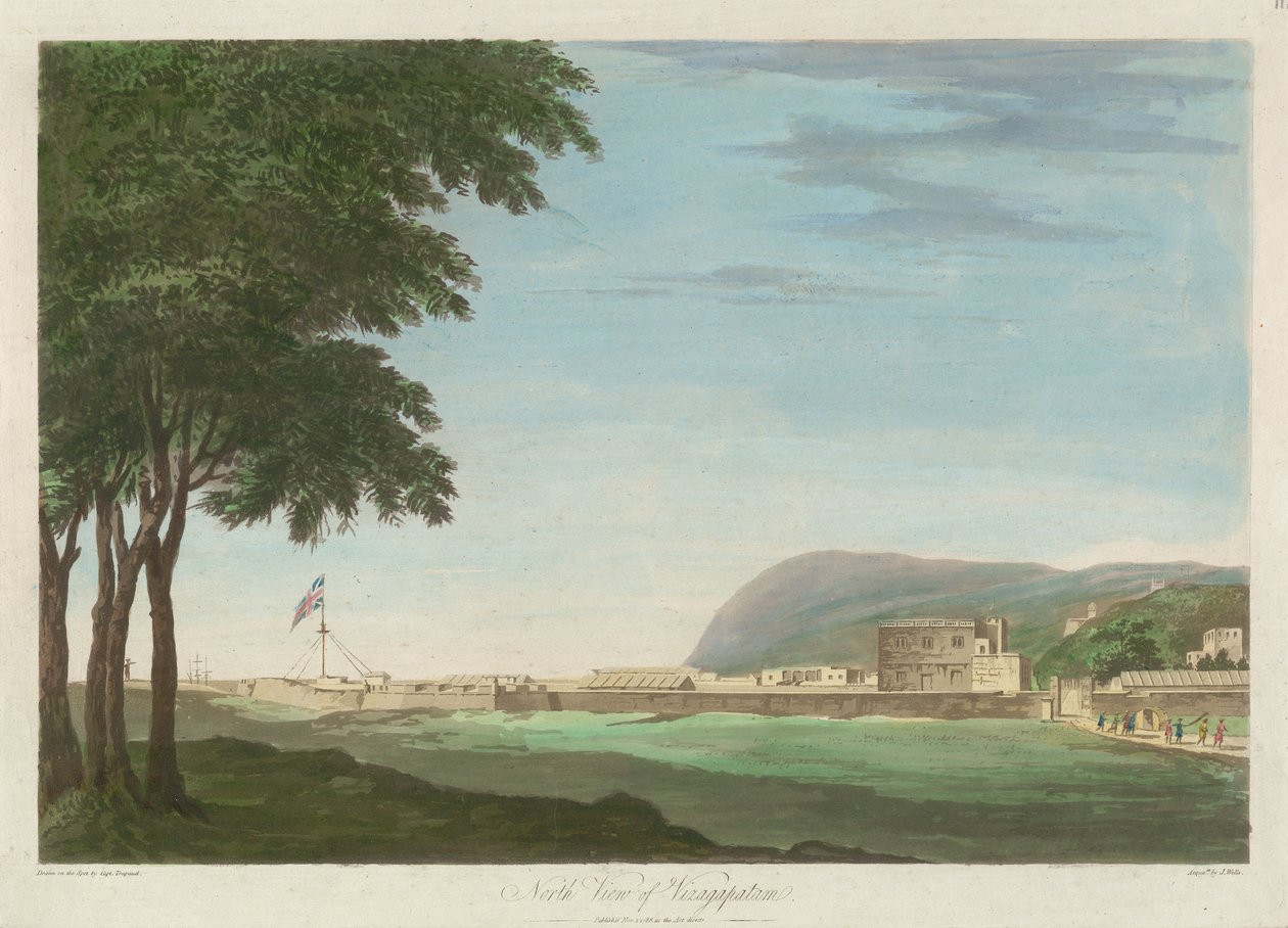 Vue nord de Vizagapatam - English School