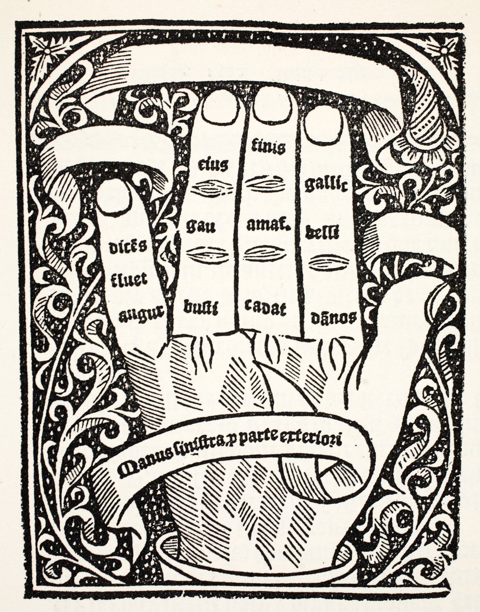 Une des mains du compotus de la Partie II - English School