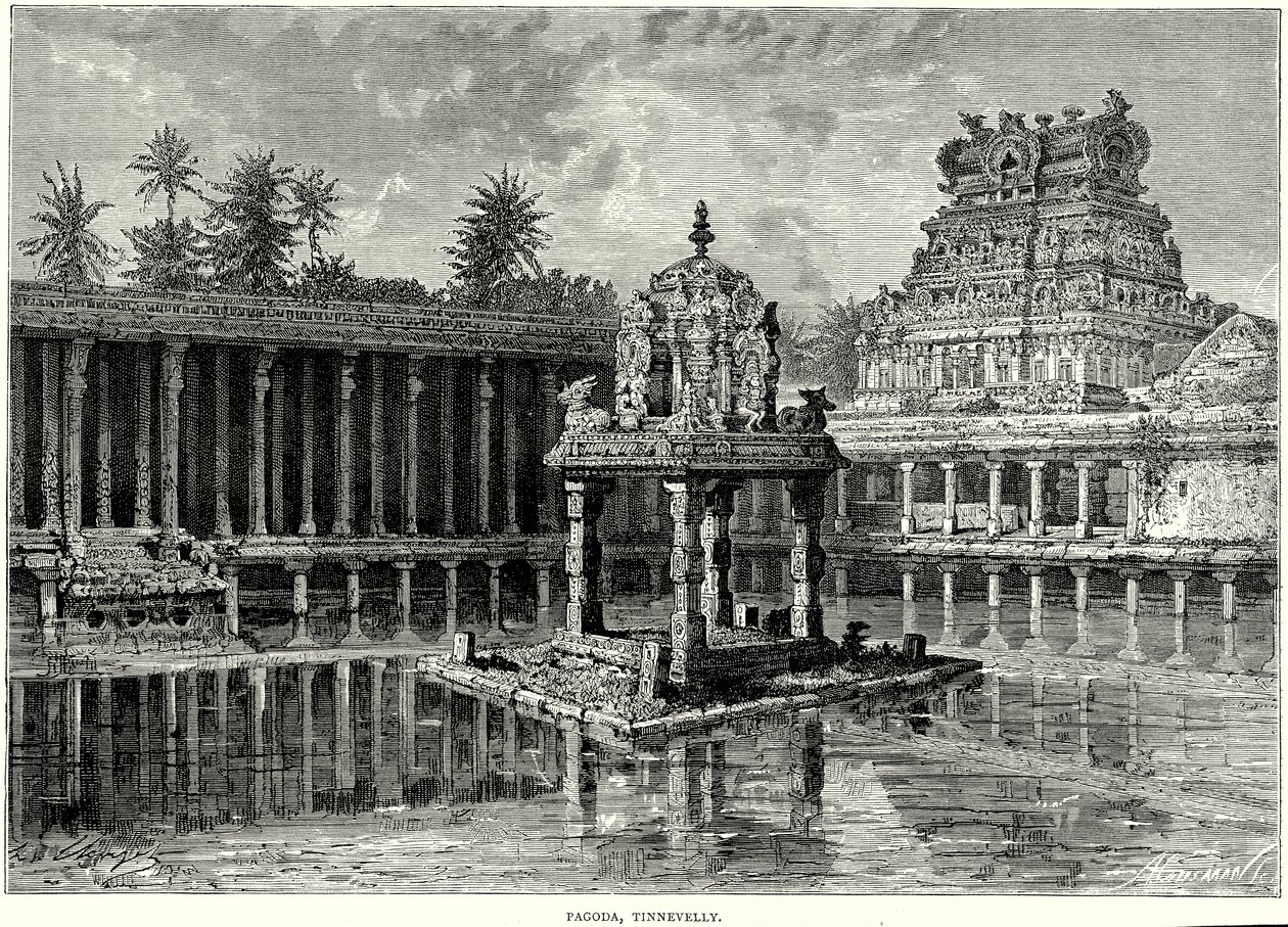 Pagode, Tinnevelly (gravure) - English School