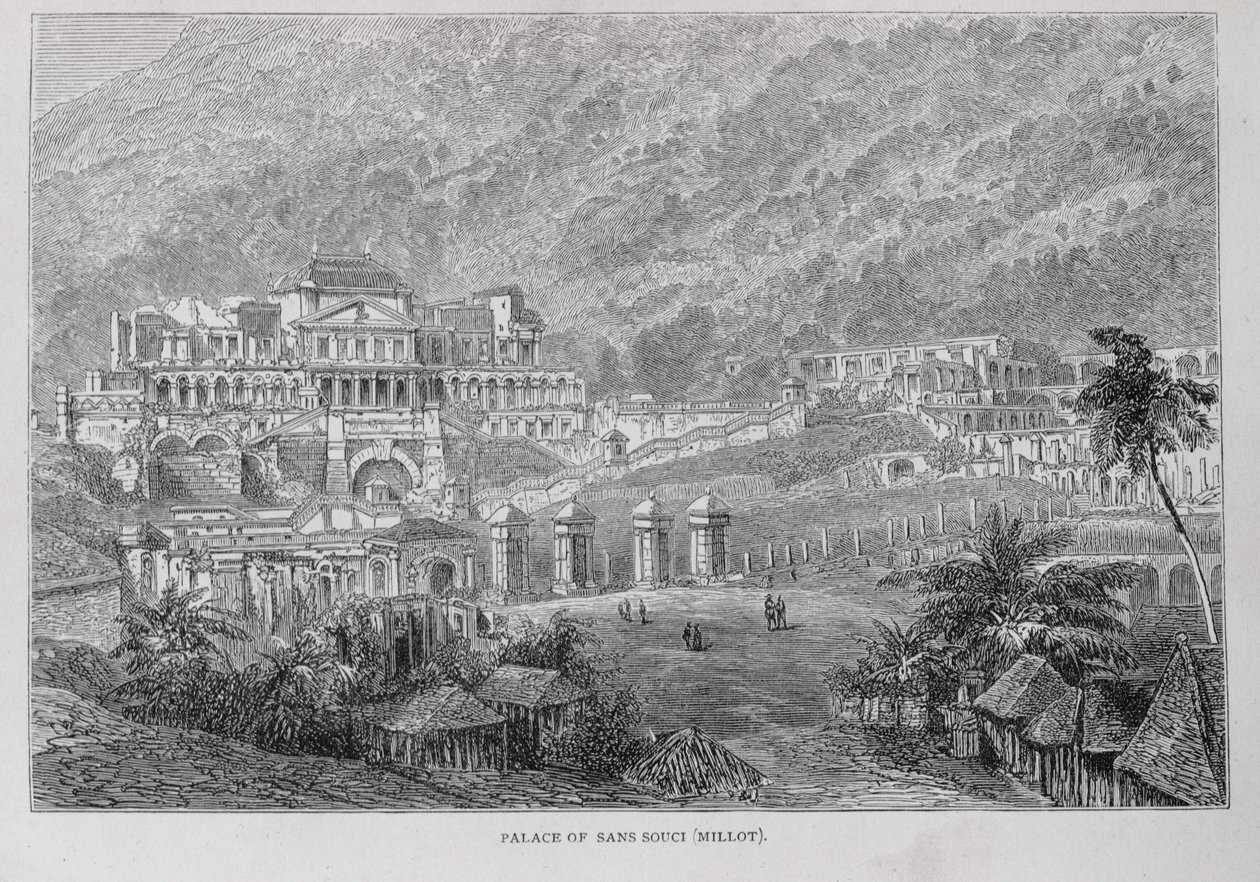 Palais de Sans Souci, Nord Haïti, de Saint-Domingue passé et présent par Samuel Hazard, pub. 1873 - English School
