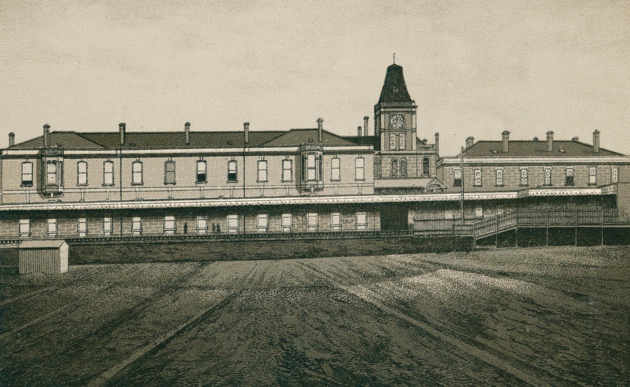 Station Parkestone (litho) - English School