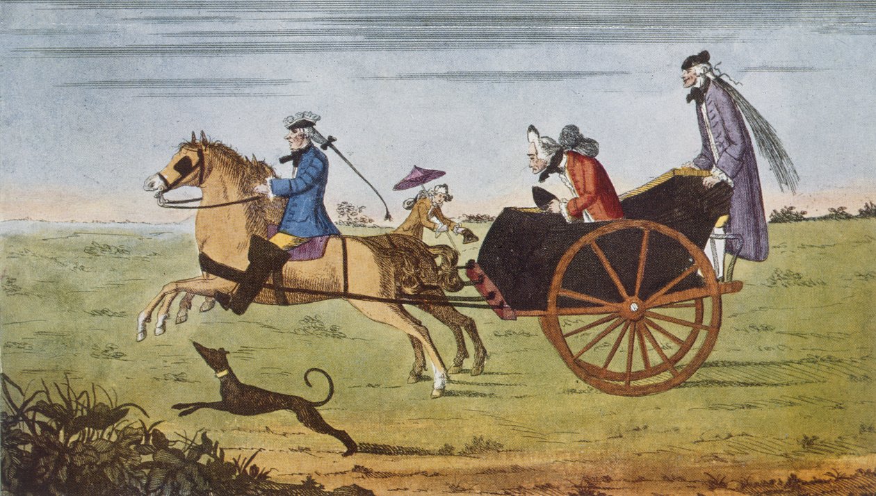 Passager dans une calèche, 