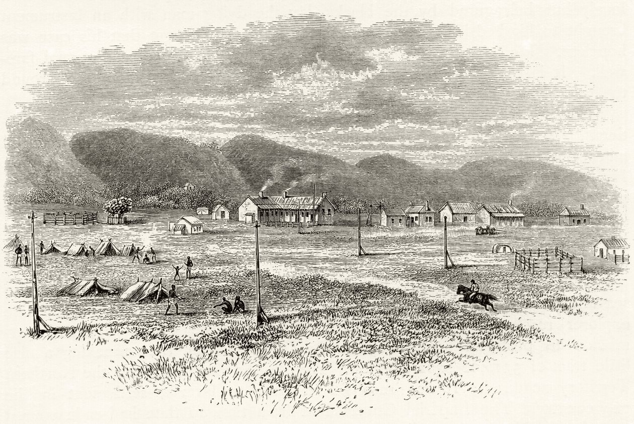 Peake Overland Telegraph Station, Australie-Méridionale, vers 1880, de 