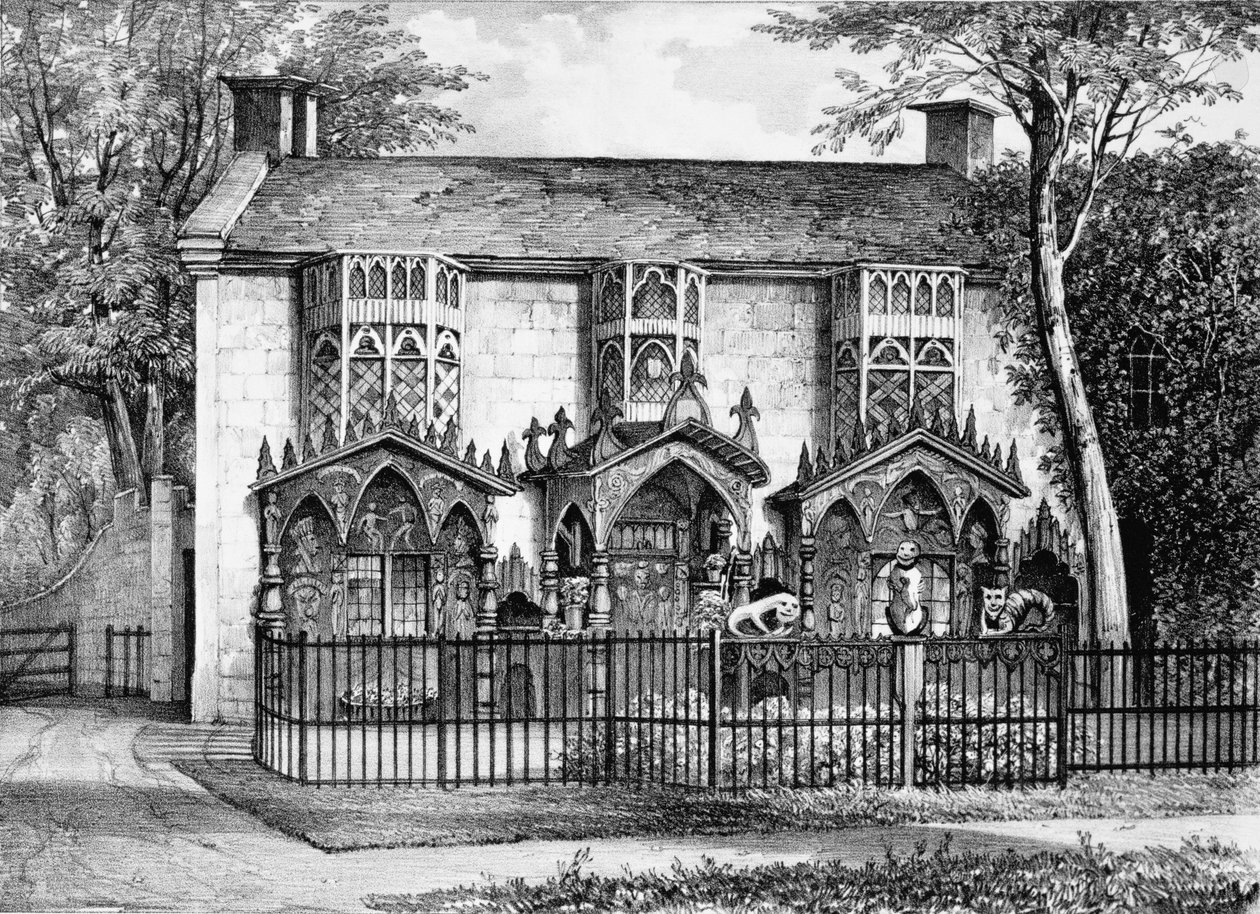 Plas Newyyd, près de Llangollen, Pays de Galles, la résidence de Lady Eleanor Butler et Miss Ponsonby - English School
