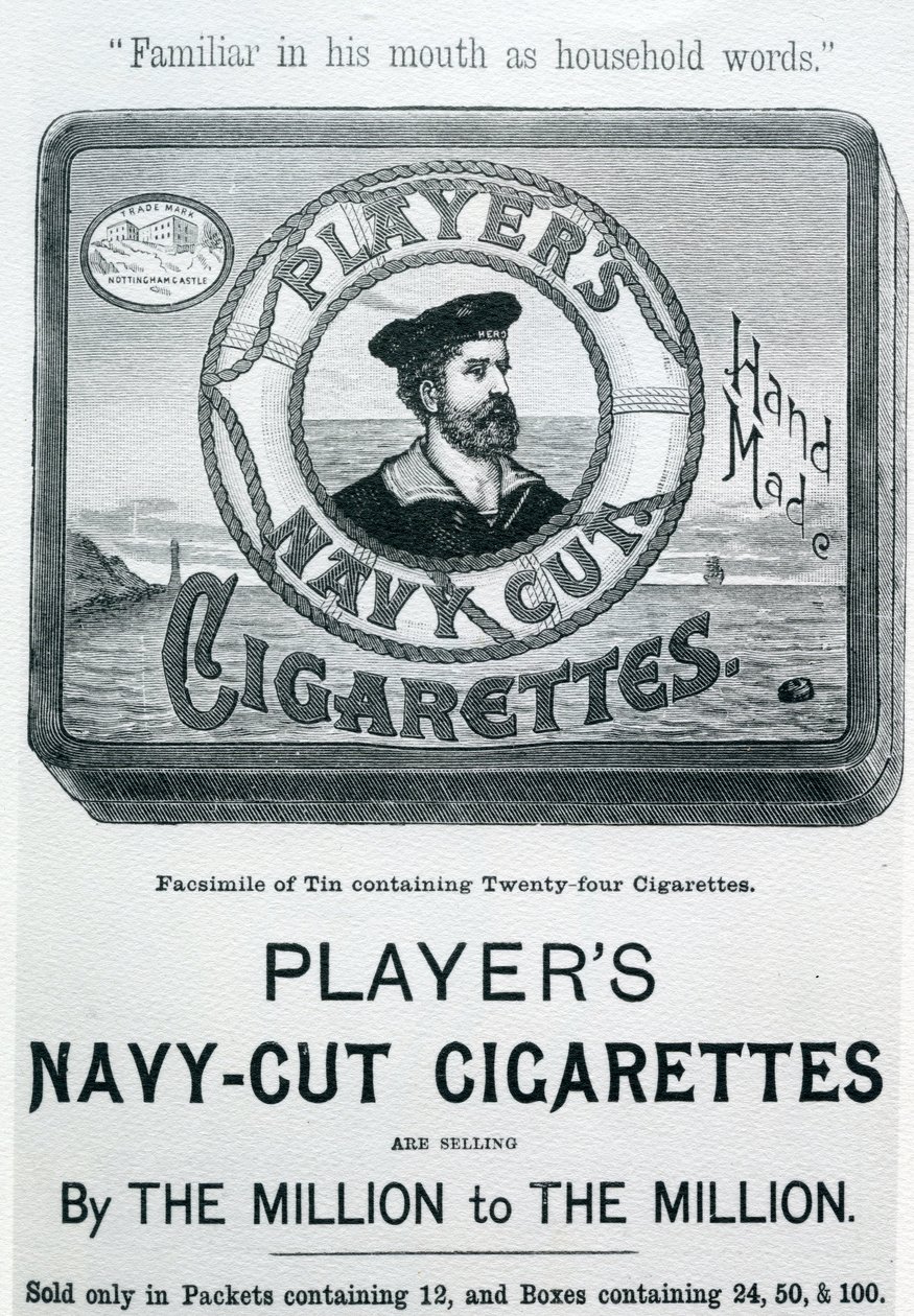 Cigarettes Players Navy Cut, 20e siècle - English School