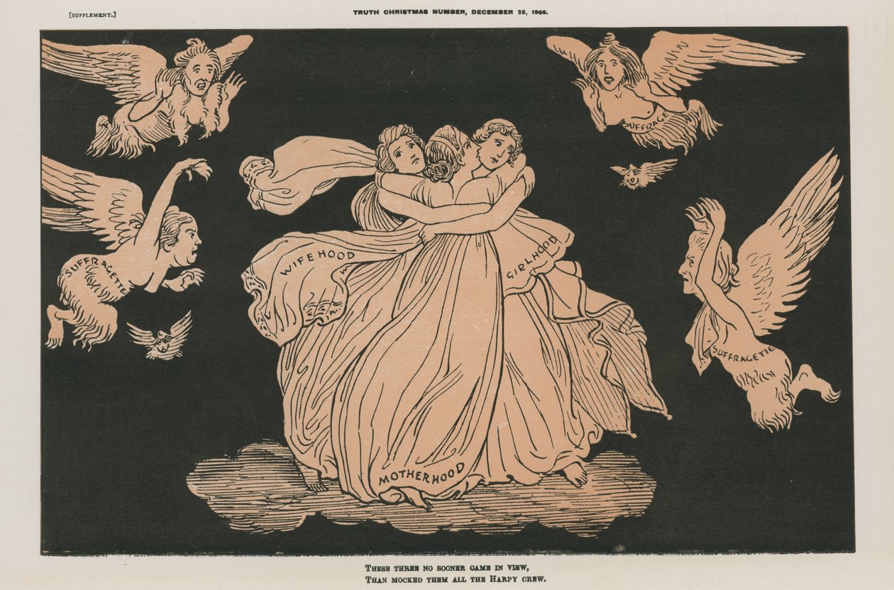 Caricature politique (lithographie couleur) - English School