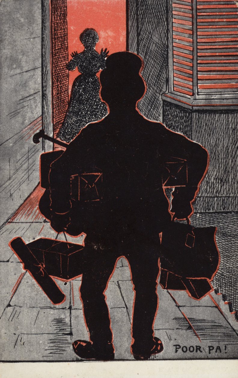 Pauvre Pa ! (lithographie couleur) - English School