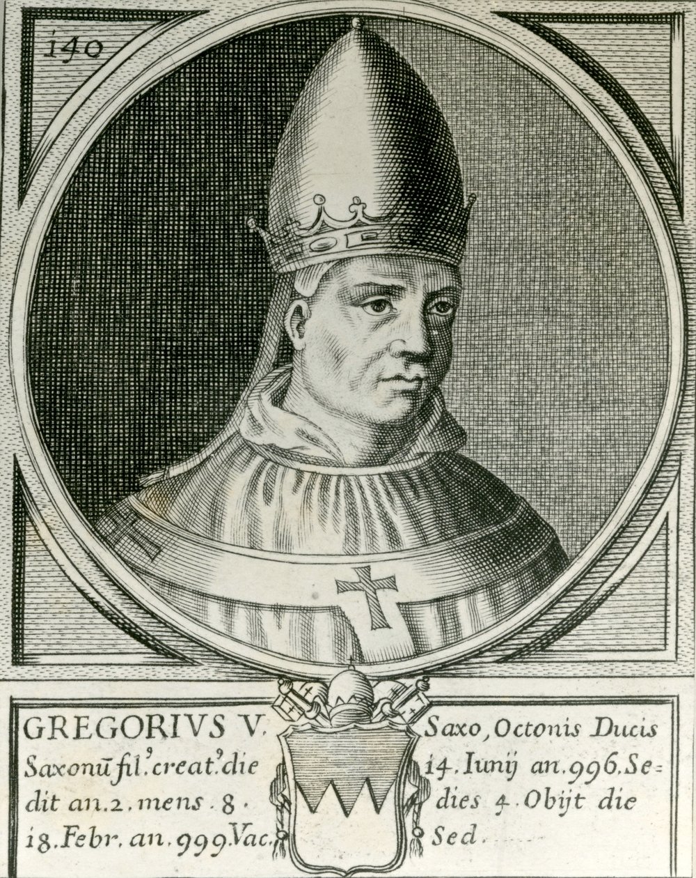 Pape Grégoire V (972-999) - English School