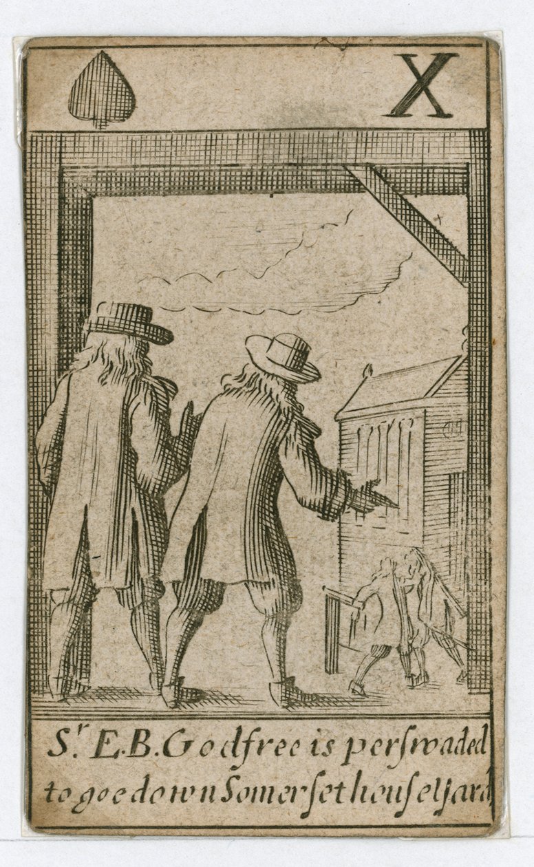Carte à jouer du Complot Populaire (gravure) - English School