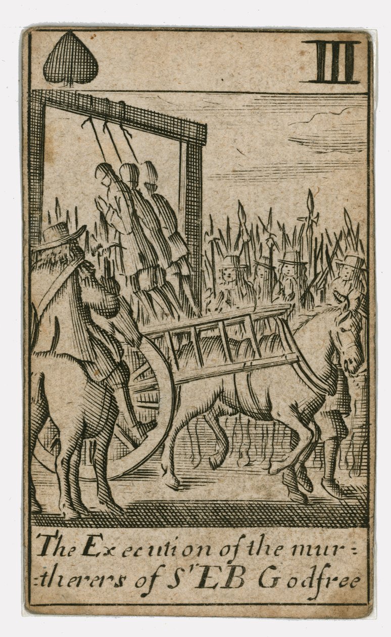 Carte à jouer du Complot Populaire (gravure) - English School