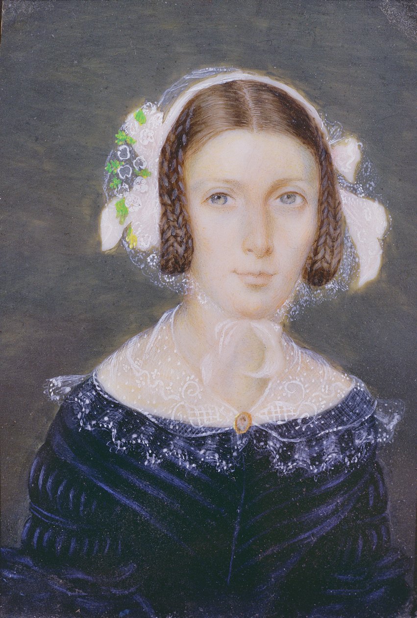 Portrait miniature de Fanny Brawne, 1833 - English School