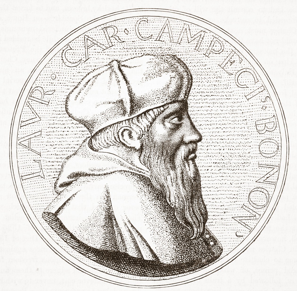 Portrait du cardinal Campeggio, illustration de L