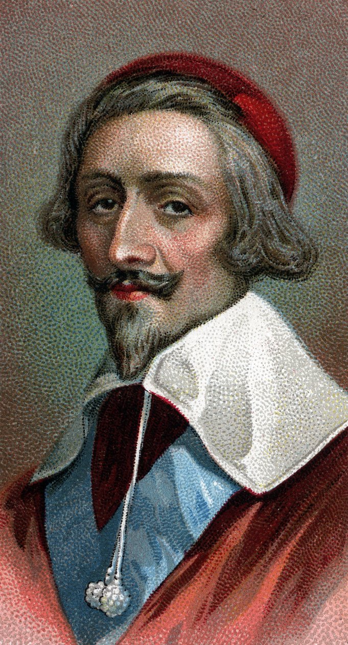 Portrait du Cardinal Richelieu (Armand Jean du Plessis, Cardinal de Richelieu) (1585-1642), clergé, noble et homme d