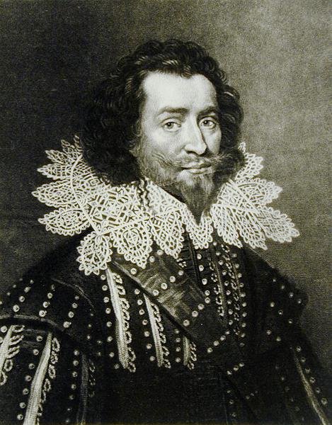 Portrait de George Villiers, 1er duc de Buckingham (1592-1628) gravé par Richard Earlom (1743-1822) et Charles Turner (c.1773-1857) de Illustrious Characters in British History - English School